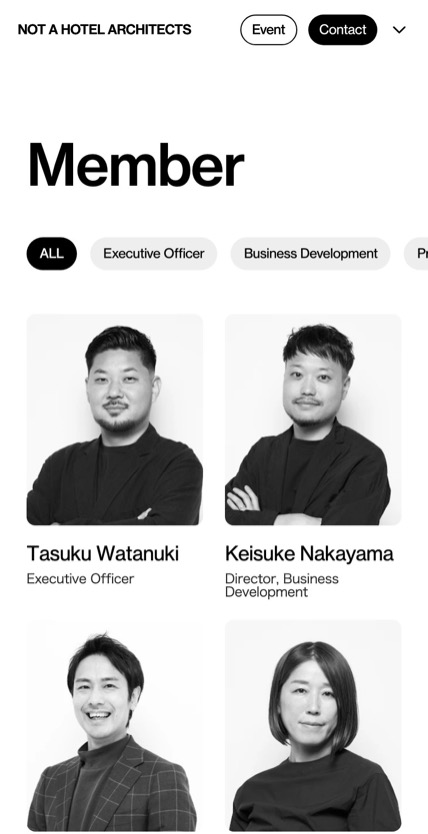 NOT A HOTEL ARCHITECTS のスマホ表示