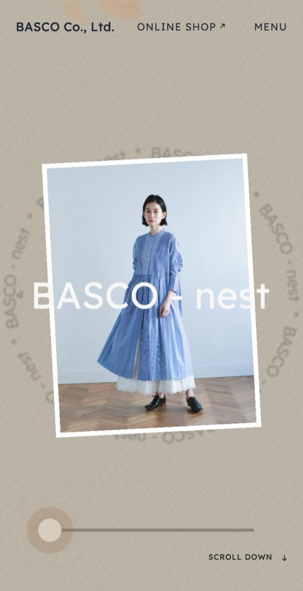 BASCO のスマホ表示