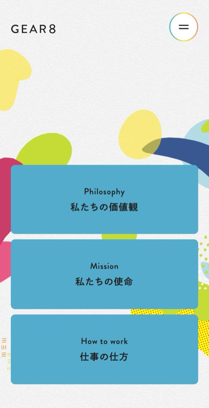 GEAR8 のスマホ表示
