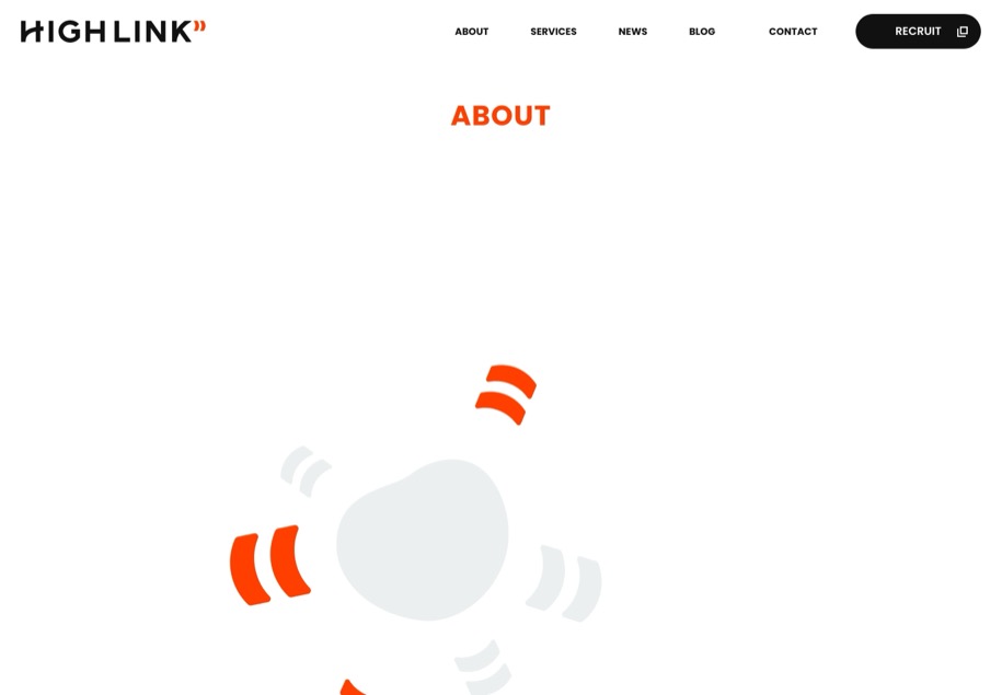 High Link のパソコン表示