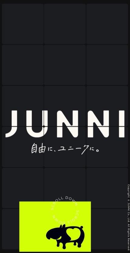 ジュニ のスマホ表示