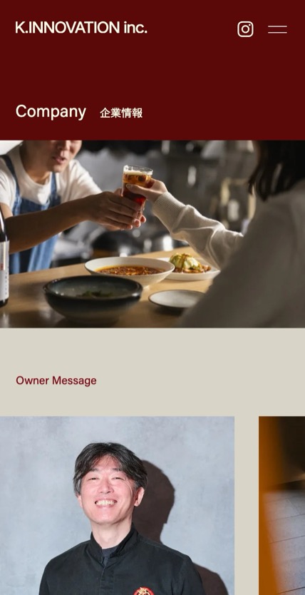 K.INNOVATION inc. のスマホ表示