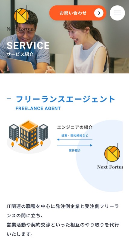 Next Fortune のスマホ表示
