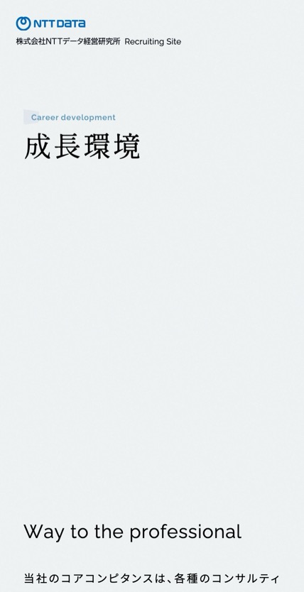 NTTデータ経営研究所 のスマホ表示