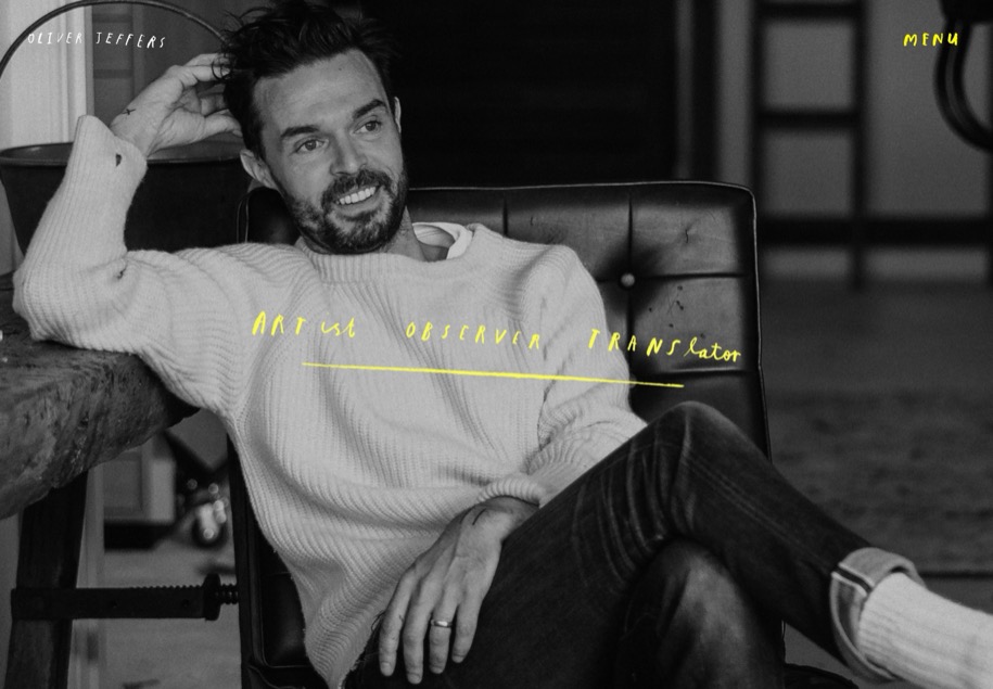 Oliver Jeffers のパソコン表示