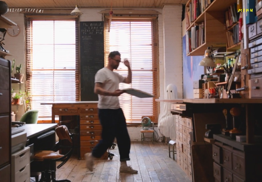 Oliver Jeffers のパソコン表示