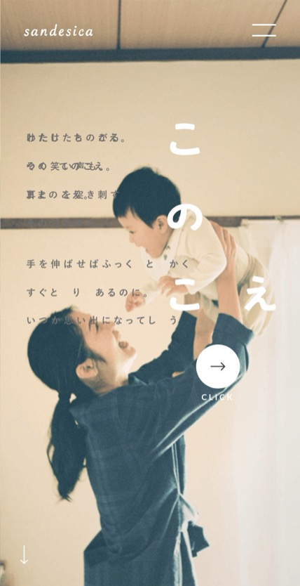 サンデシカ のスマホ表示