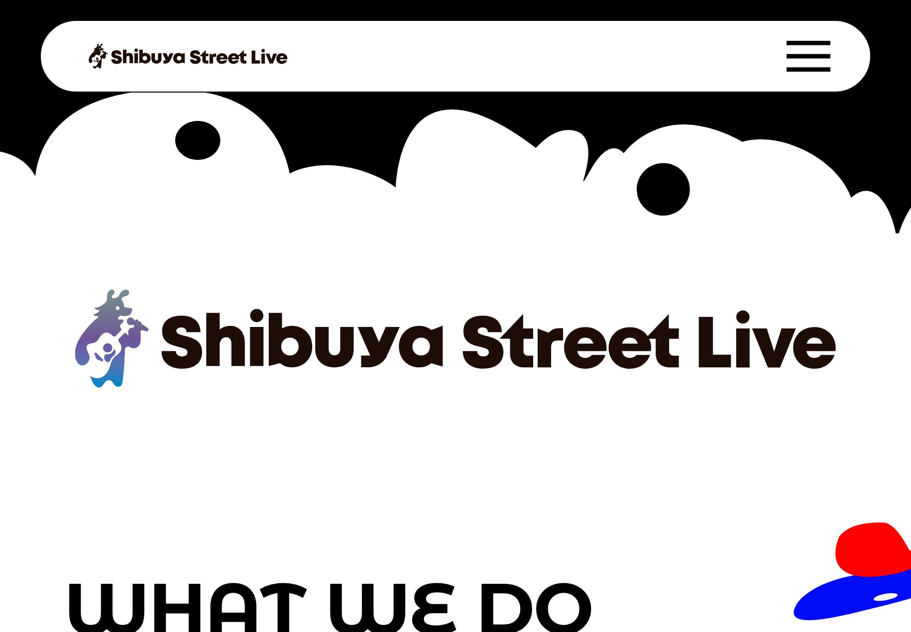 SHIBUYA STREET LIVE のパソコン表示
