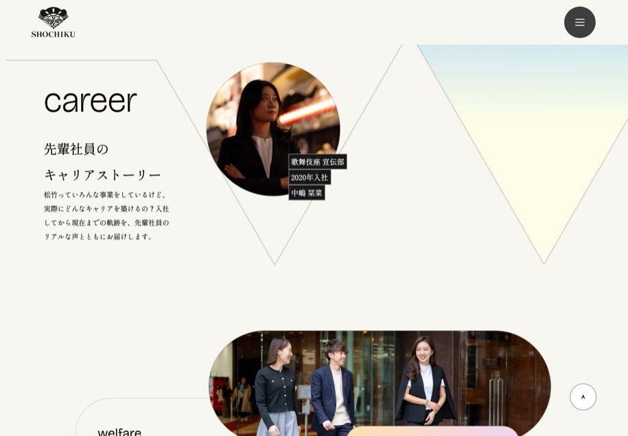 松竹株式会社 のパソコン表示
