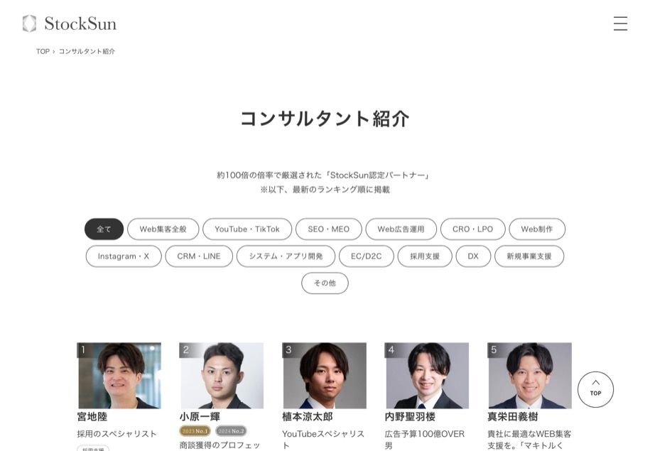 StockSun のパソコン表示