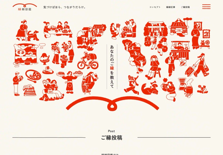 縁線図鑑 のパソコン表示