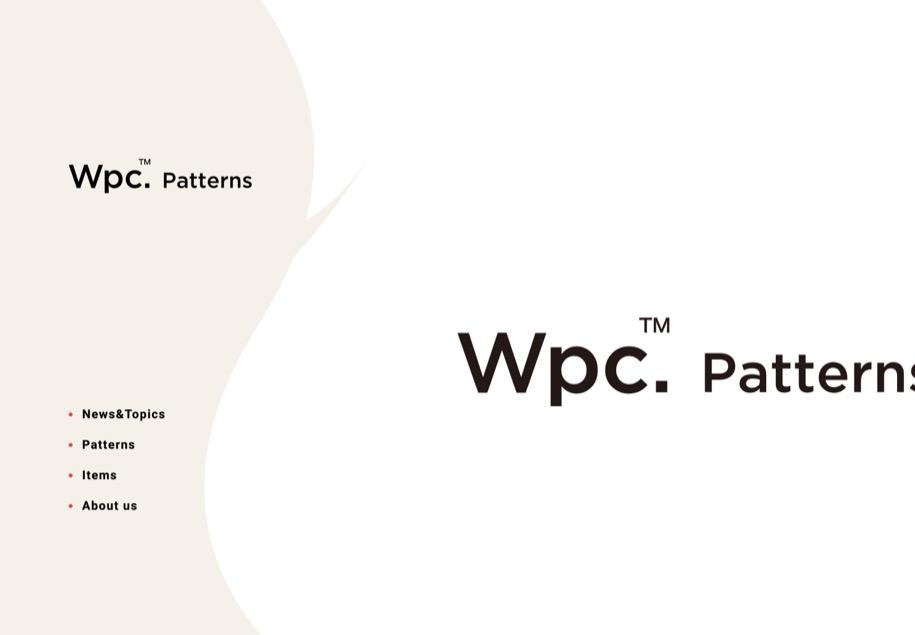 Wpc. Patterns のパソコン表示